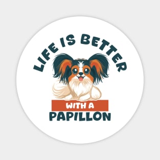 Embrace the Joy: Life with a Papillon Magnet